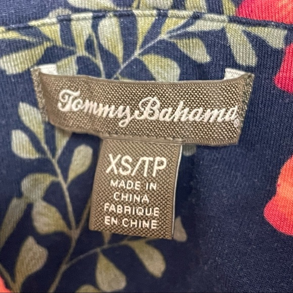 Tommy Bahama Halter Dress, Multicolor Tropical Print, Spaghetti Straps, XS - Picture 7 of 7